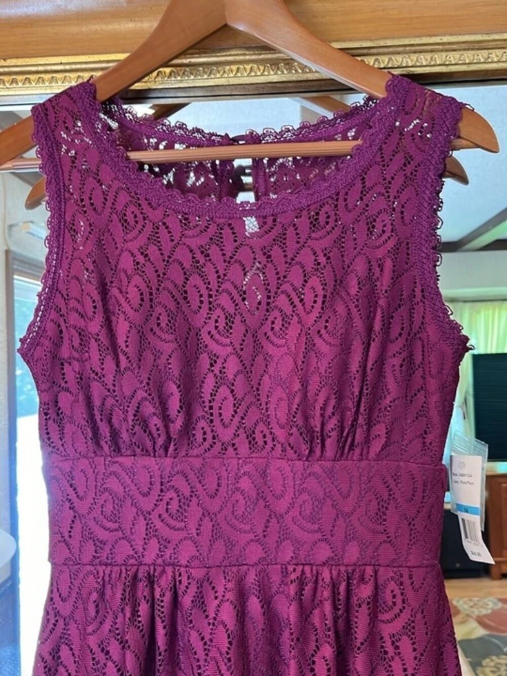 B. Darlin Purple Lace Mini Dress - Picture 3 of 4